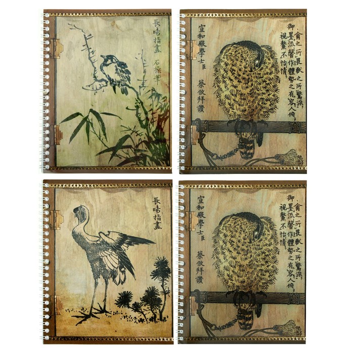 

Тетрадь 48л кл на гребне "Japanese birds" Уф-лак (ТО48К9311/UV/6), микс (10 шт)