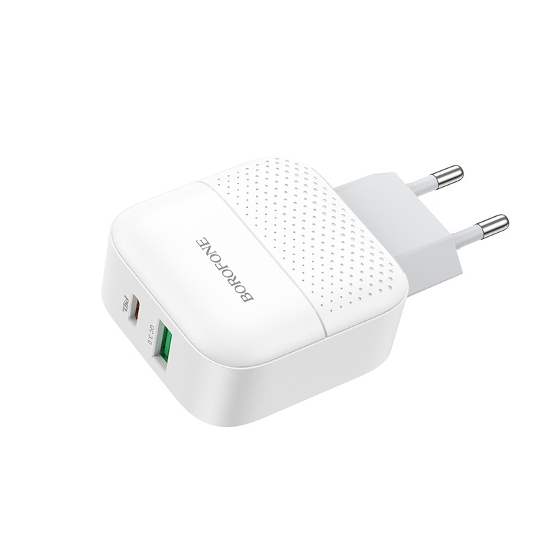 

Сетевое зарядное устройство BOROFONE отсутствует 1xUSB, 1xUSB Type-C 3 А белый