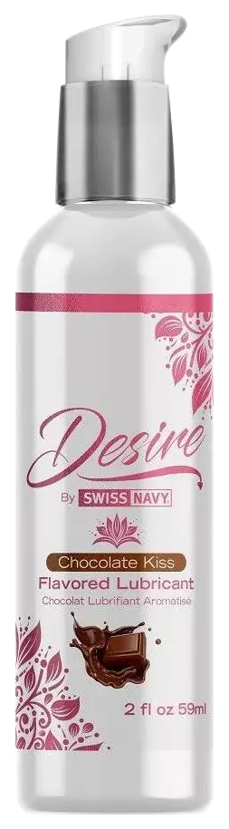 фото Смазка с ароматом шоколада desire flavored lubricant chocolate kiss 59 мл swiss navy