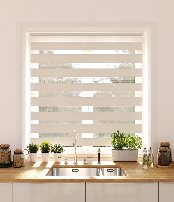 

Рулонные шторы День-Ночь 60 молочный LGD, День-Ночь