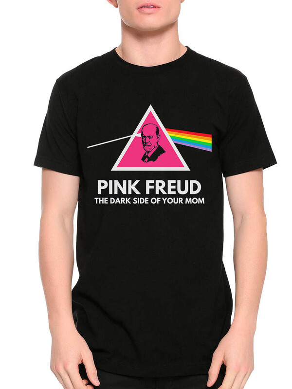 фото Футболка мужская design heroes зигмунд фрейд - pink floyd черная xs