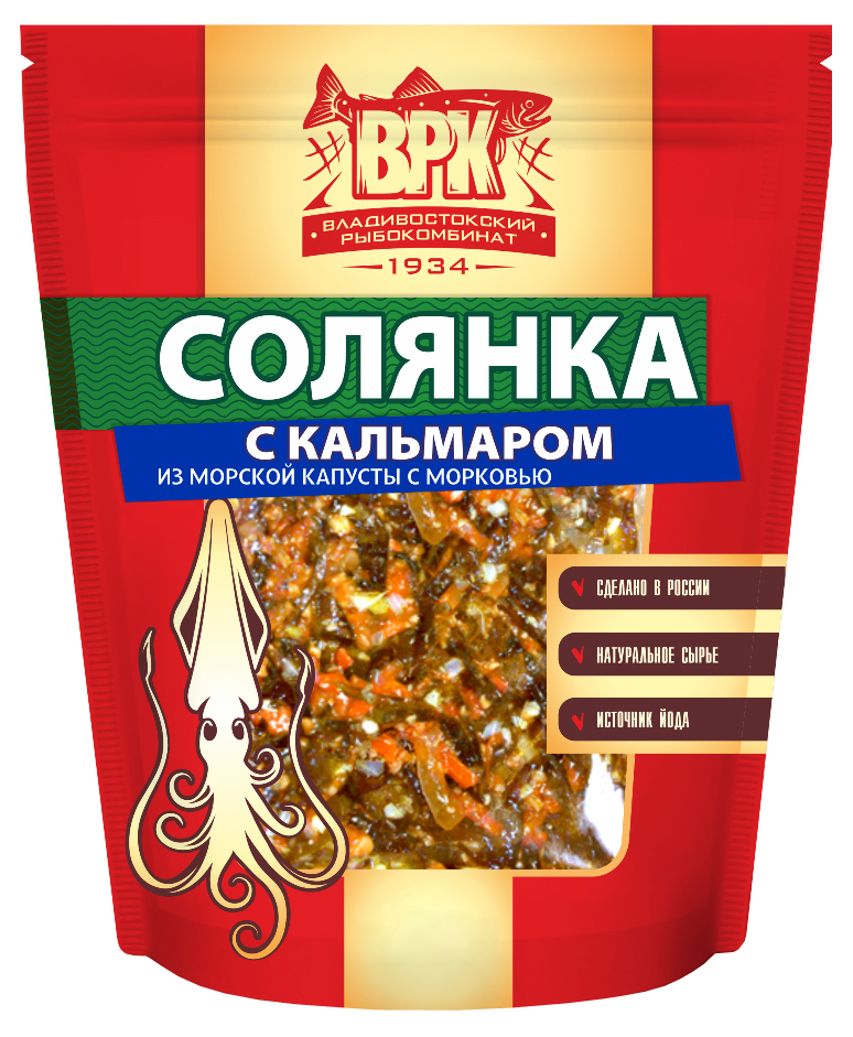 Солянка ВРК с кальмаром 250 г