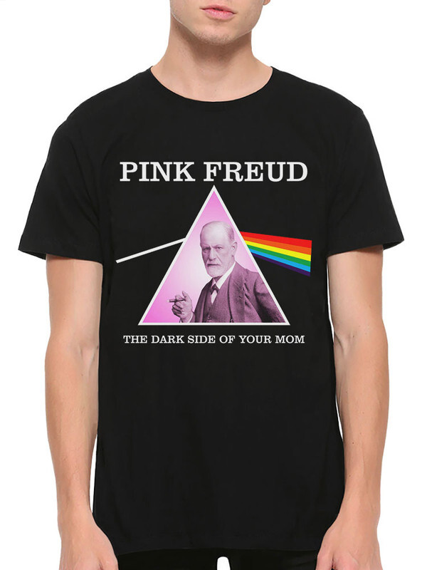 фото Футболка мужская design heroes pink floyd - зигмунд фрейд черная xl