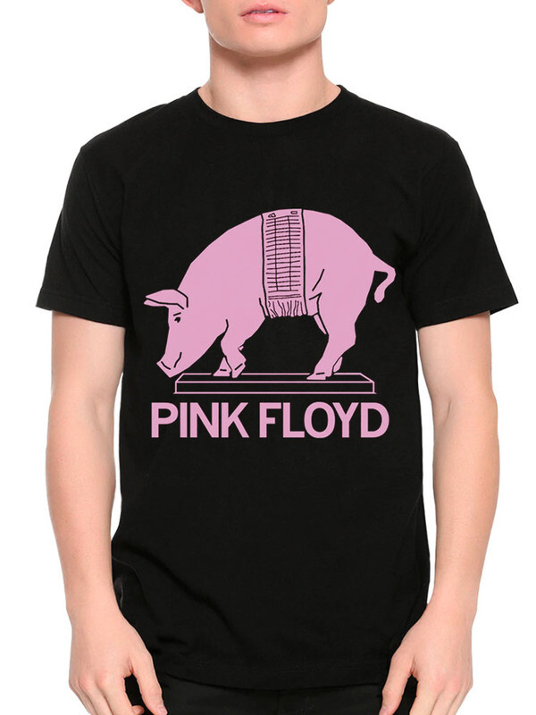 фото Футболка мужская design heroes pink floyd - pig черная xl