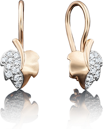 

Серьги женские из золота ЮЗ Платина 02-3493-00-401-1110-03, фианит, 02-3493-00-401-1110-03