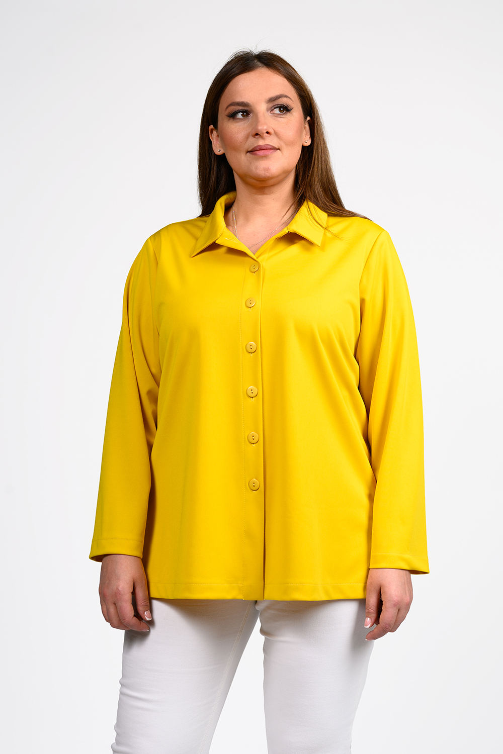 Рубашка женская SVESTA V2931 желтая 58 RU