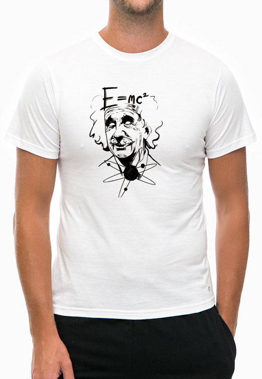 

Футболка унисекс NoBrand Einshtein Art белая M, Белый, Einshtein Art White