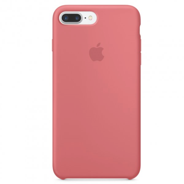 фото Чехол для iphone 8 plus silicon case 100% org camellia светло красный nobrand