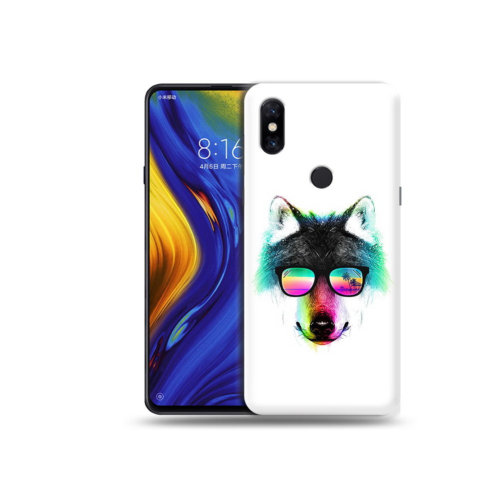 

Чехол MyPads Tocco для Xiaomi Mi Mix 3 радужный волк (PT119757.326.567), Прозрачный, Tocco