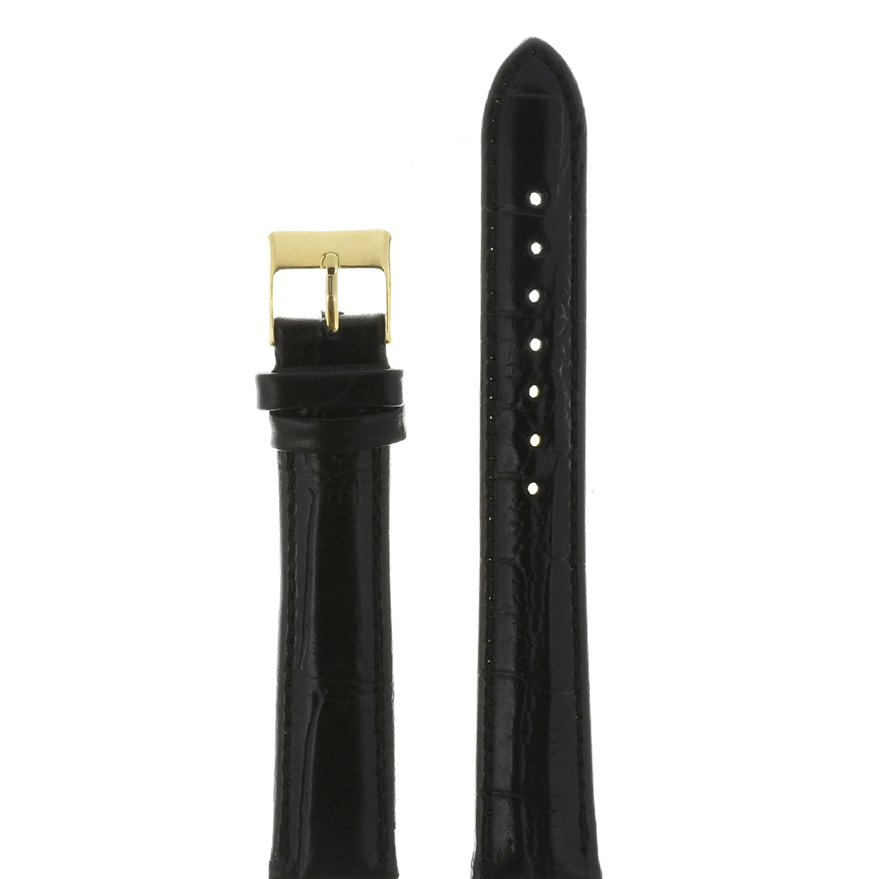 

Ремешок из двух частей женский Nagata Leather Croco черный, croco