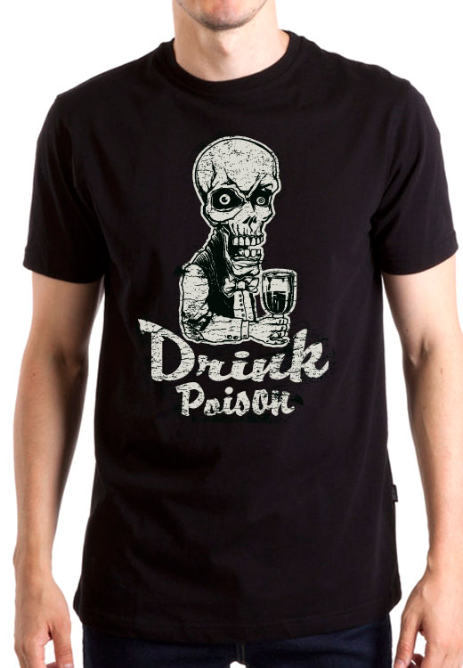 

Футболка унисекс NoBrand Drink Poison черная L, Черный, Drink Poison