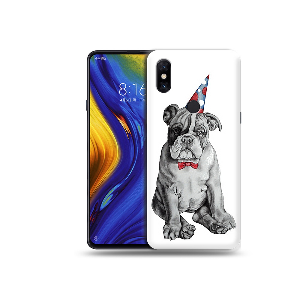 

Чехол MyPads Tocco для Xiaomi Mi Mix 3 праздничный щенок (PT119757.326.554), Прозрачный, Tocco