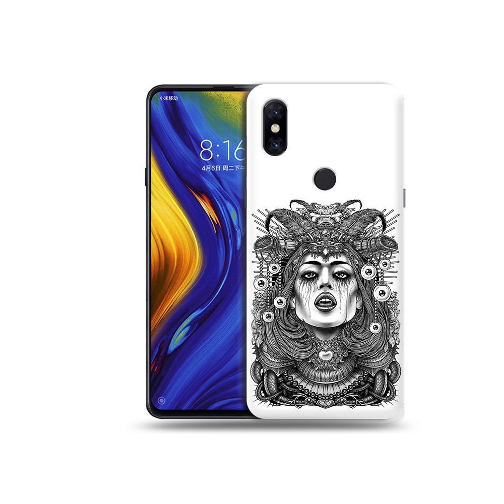 

Чехол MyPads Tocco для Xiaomi Mi Mix 3 портрет девушки черно белый (PT119757.326.551), Прозрачный, Tocco