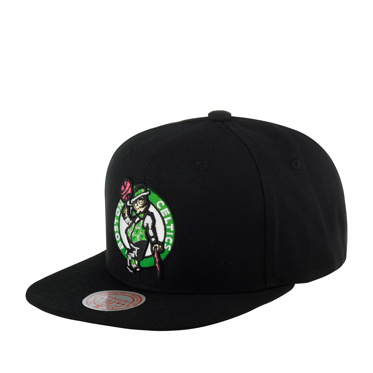 Бейсболка Mitchell & Ness HHSS5762-BCEYYPPPBLCK Boston Celtics NBA черная, one size