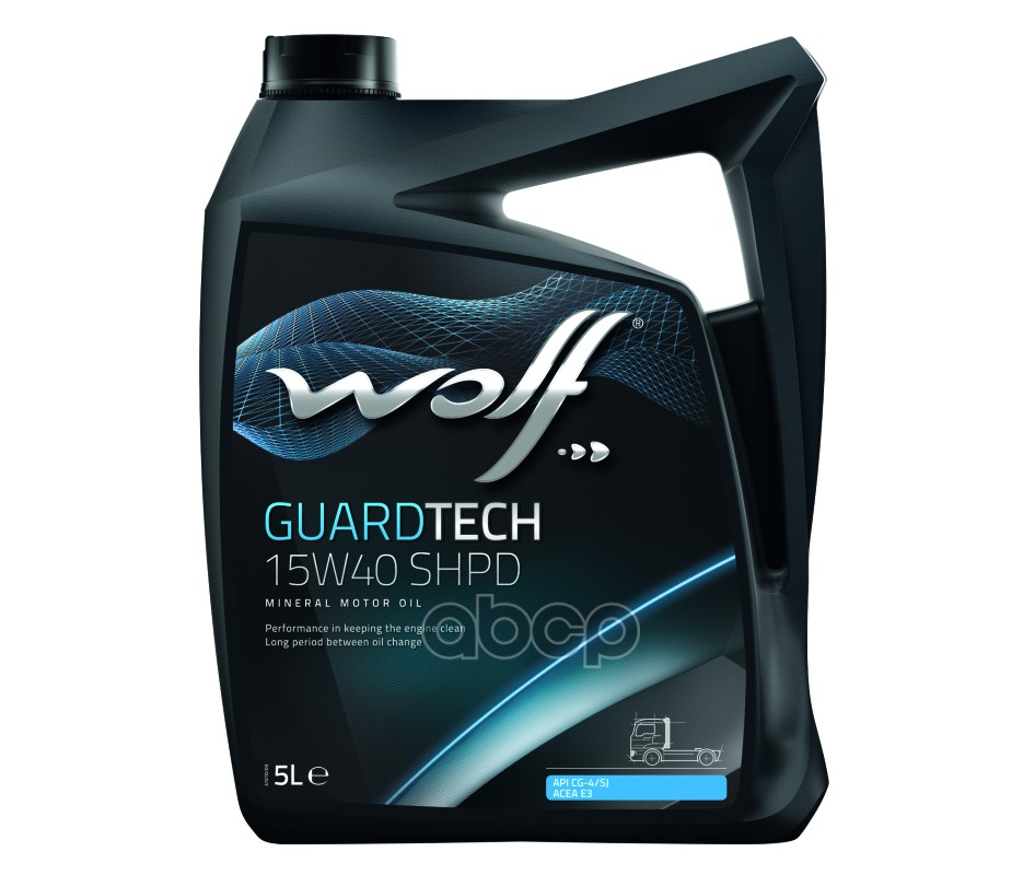 

Wolf Масло Моторное Guardtech 15W40 Shpd 5L