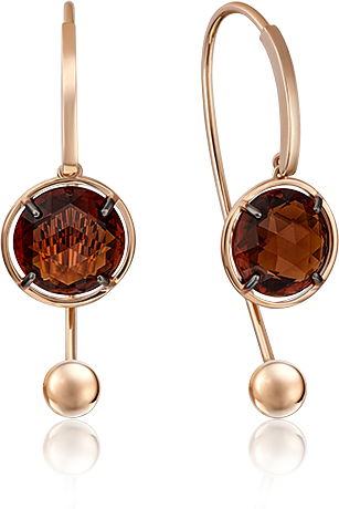 

Серьги женские из золота ЮЗ Платина 02-4414-01-206-1110-46, цитрин, 02-4414-01-206-1110-46