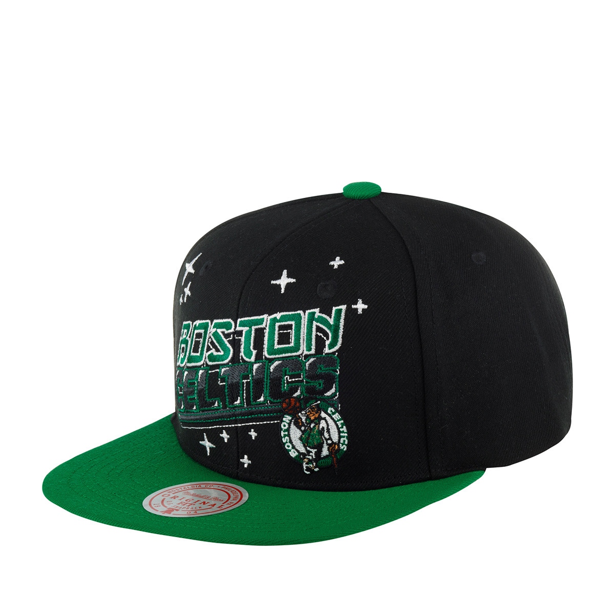 Бейсболка Mitchell & Ness HHSS5757-BCEYYPPPBLCK Boston Celtics NBA черная, one size