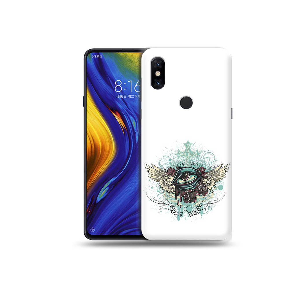 

Чехол MyPads Tocco для Xiaomi Mi Mix 3 плачущий глаз с крыльями (PT119757.326.544), Прозрачный, Tocco
