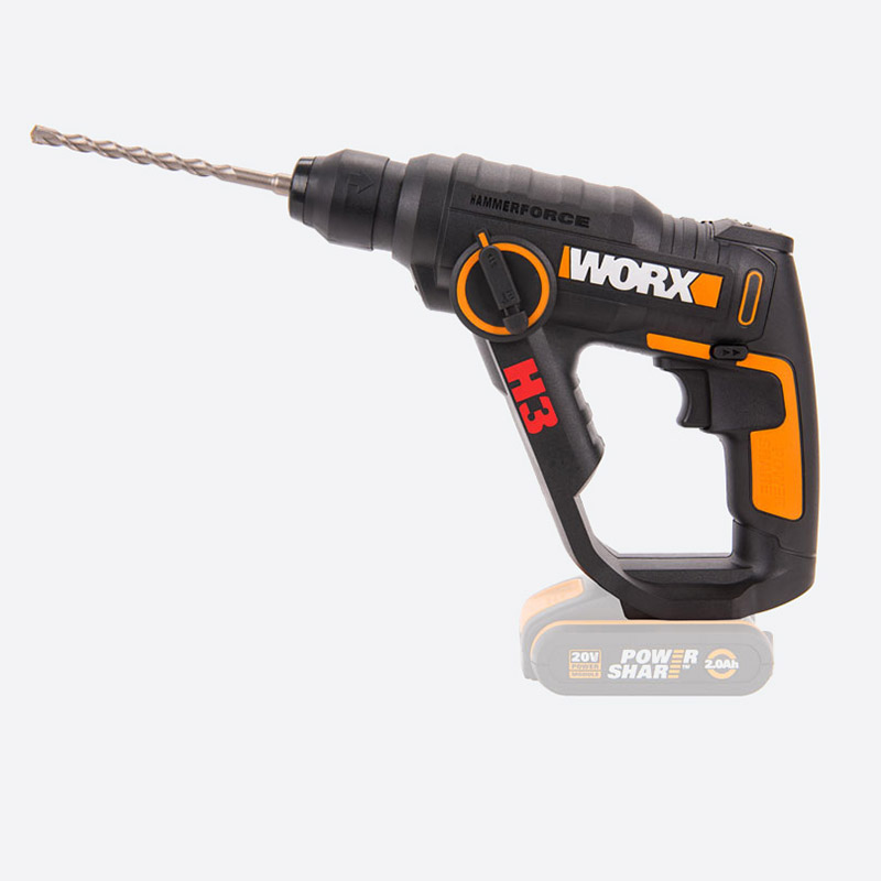 фото Аккумуляторный перфоратор worx wx390.9 h3 без акб и з/у