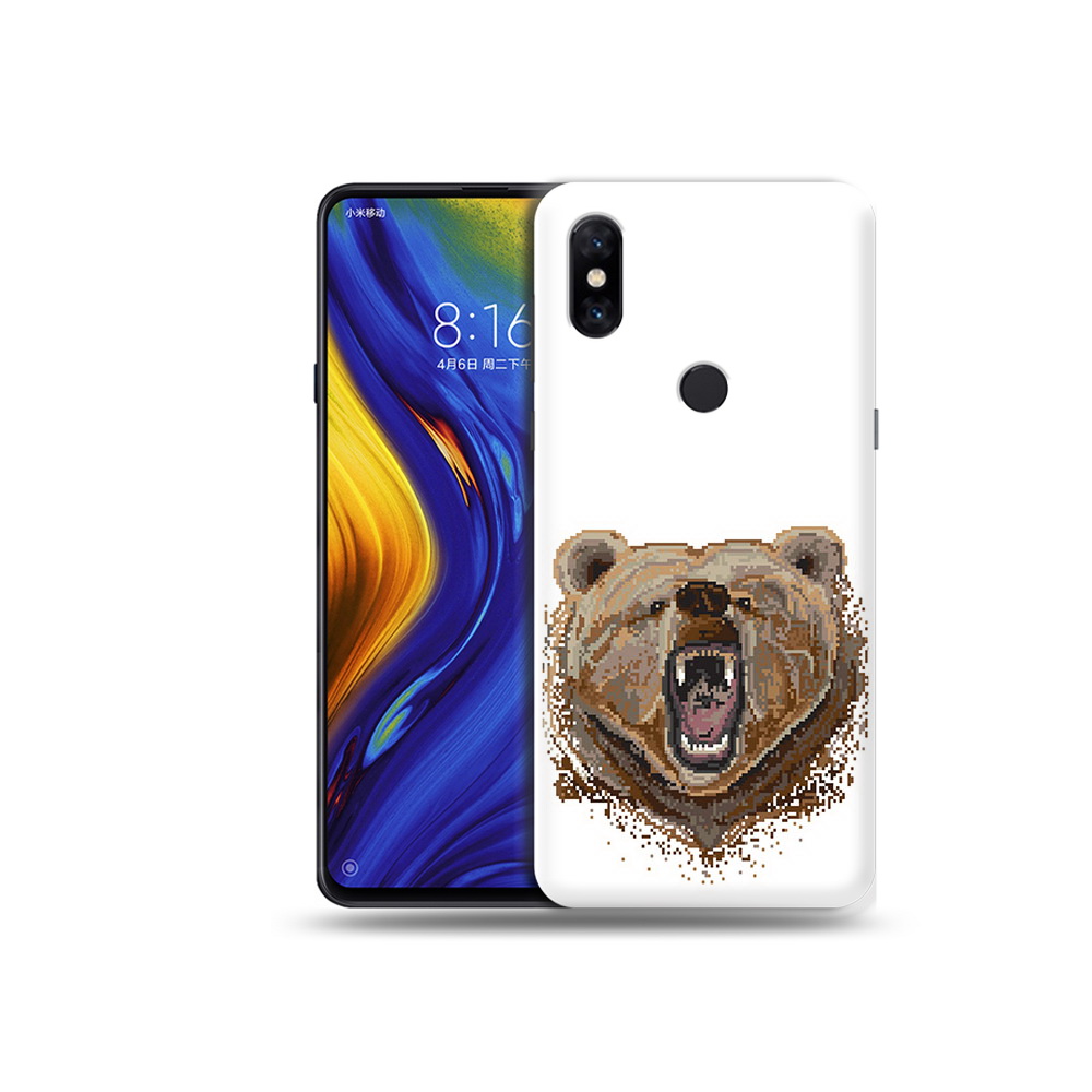 

Чехол MyPads Tocco для Xiaomi Mi Mix 3 пиксельный медведь (PT119757.326.539), Прозрачный, Tocco