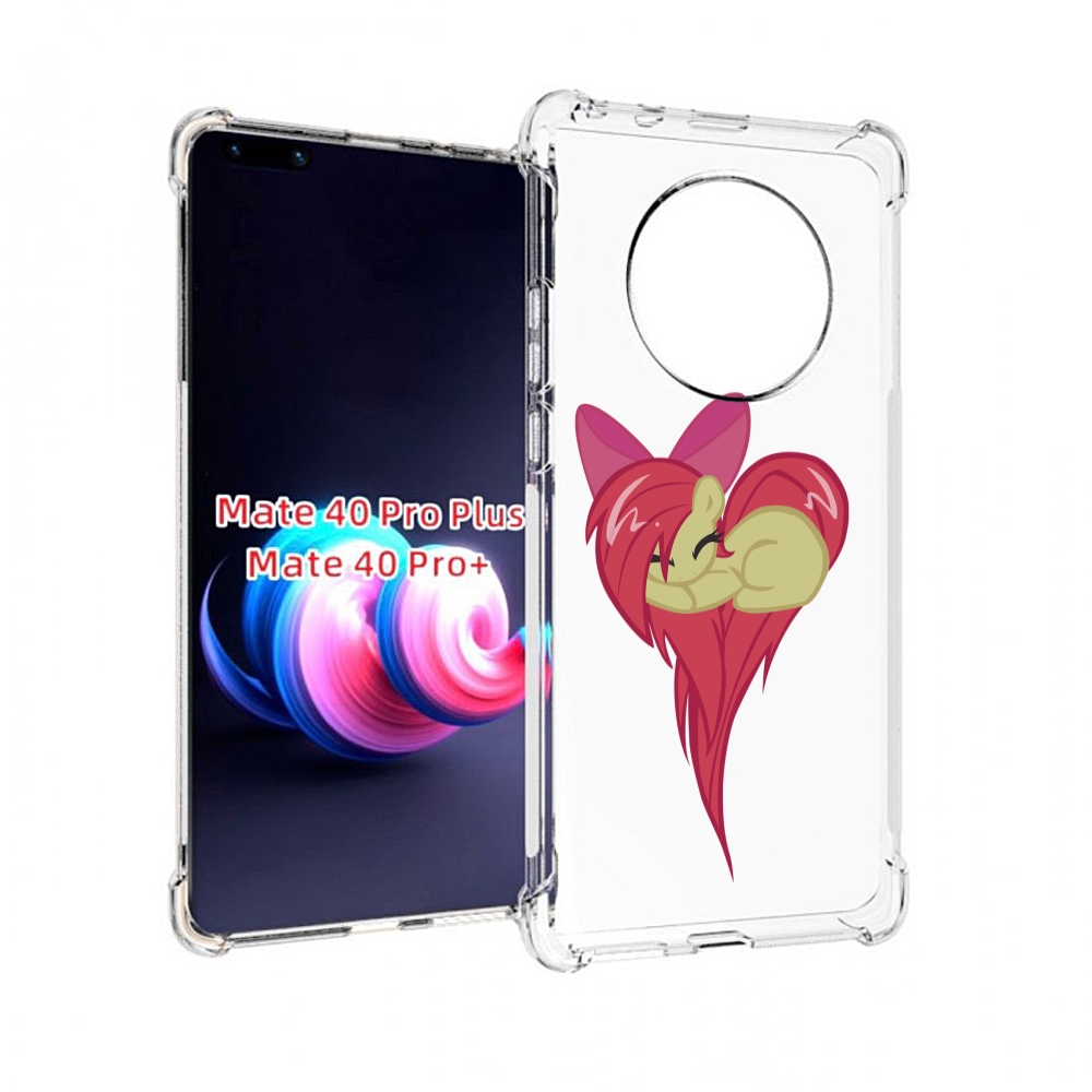 

Чехол MyPads сердце-из-пони для Huawei Mate 40 Pro+ Plus, Прозрачный, Tocco