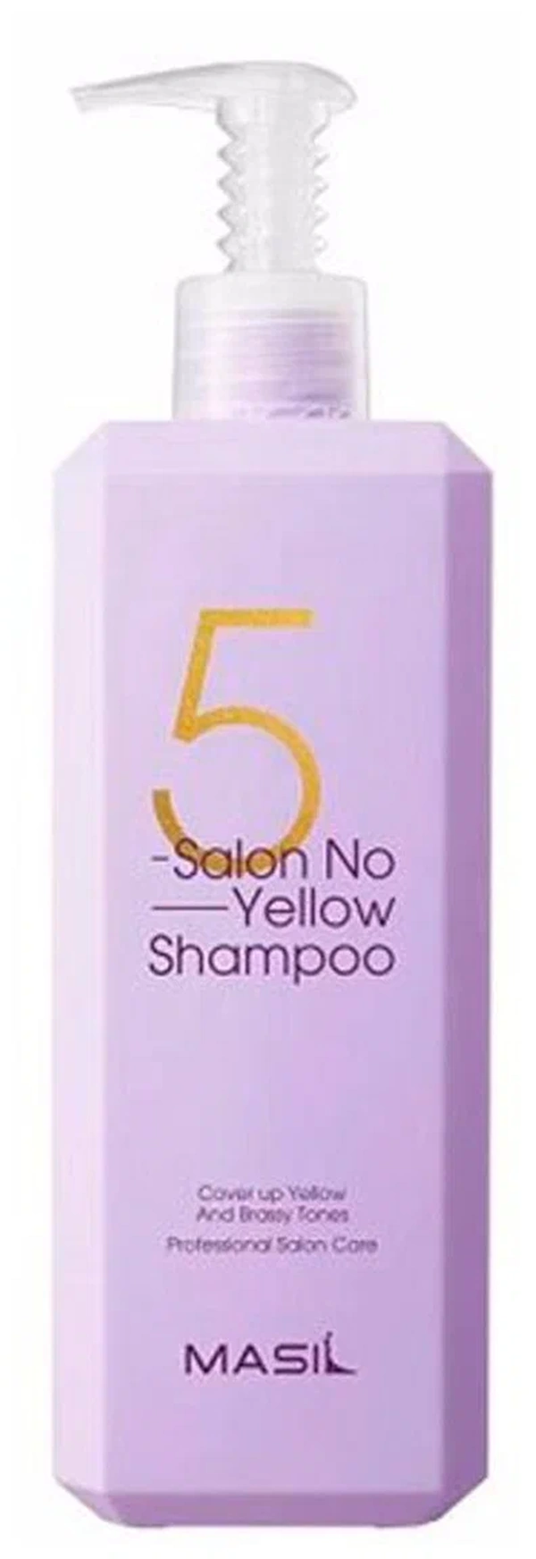 фото Тонирующий шампунь для осветленных волос masil 5 salon no yellow shampoo 500 мл