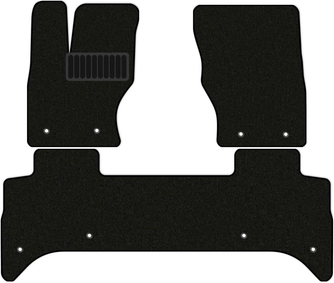 

Коврики в салон Классик для Land Rover Range Rover 4 2012 - 2021, 3 шт. черный, текстиль, 3106-W3YL-A