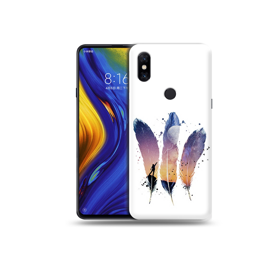 

Чехол MyPads Tocco для Xiaomi Mi Mix 3 небесные перья (PT119757.326.519), Прозрачный, Tocco