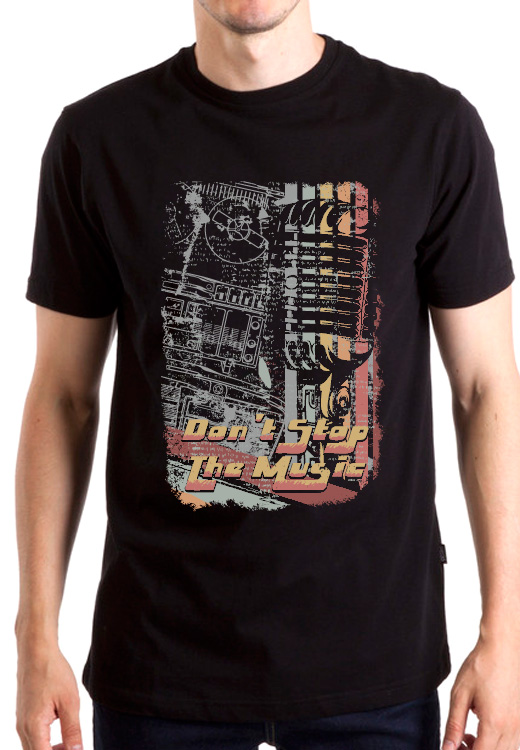 

Футболка унисекс NoBrand Dont Stop Music черная L, Черный, Dont Stop Music