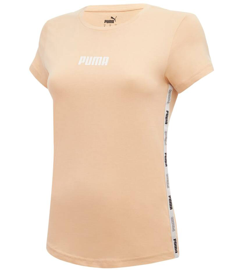 Футболка женская PUMA Tape Tee Women бежевая M