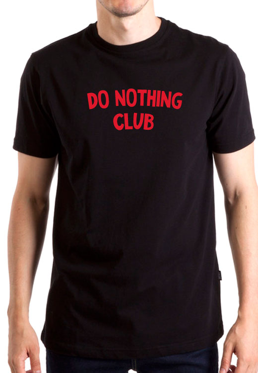 

Футболка унисекс NoBrand Do Nothing Club черная M, Черный, Do Nothing Club