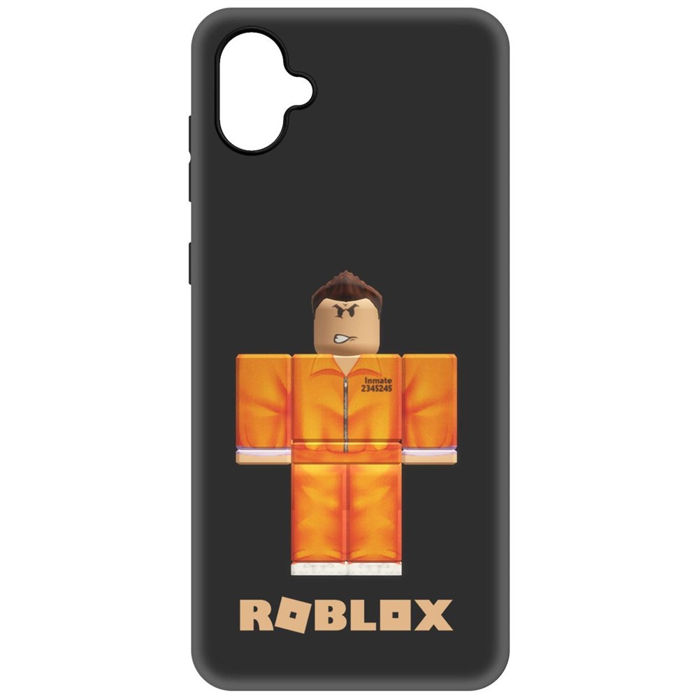 Чехол-накладка Krutoff Soft Case Roblox-Заключенный для Samsung Galaxy A04e (A042) черный