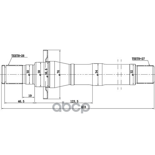 

ZIKMAR Z88133R Полуось 1шт