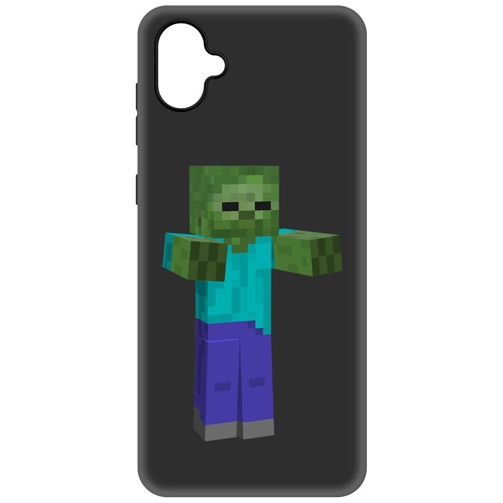 

Чехол-накладка Krutoff Soft Case Minecraft-Гигант для Samsung Galaxy A04e (A042) черный