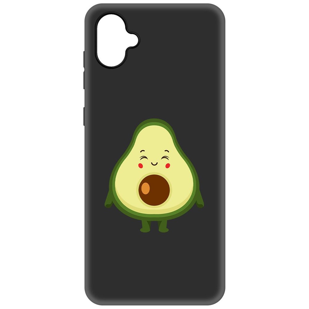 

Чехол-накладка Krutoff Soft Case Авокадо Милый для Samsung Galaxy A04e (A042) черный