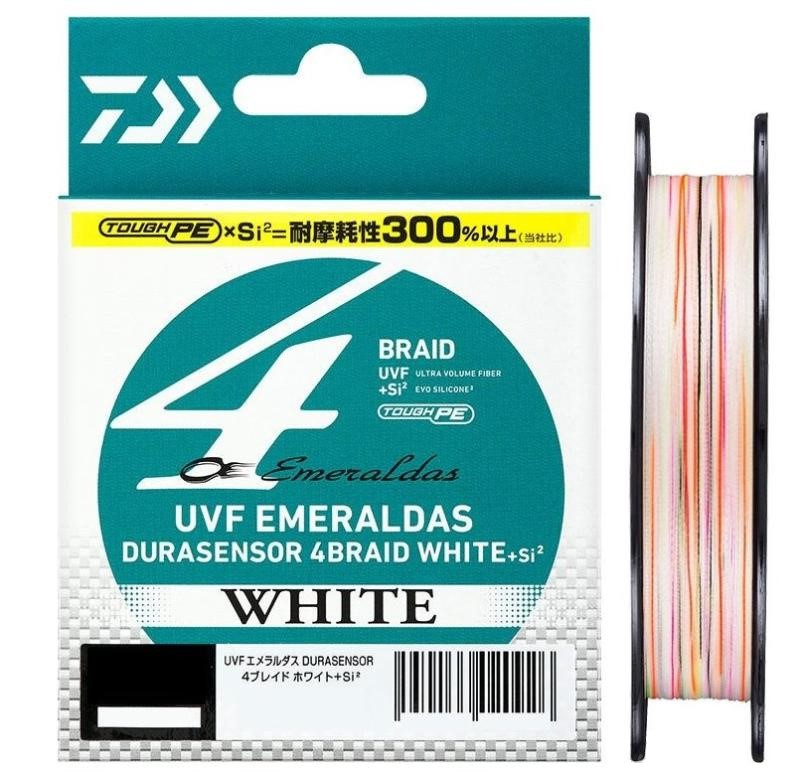 фото Шнур плетеный daiwa uvf emeraldas durasensor +si2 white pe 0.8 150m