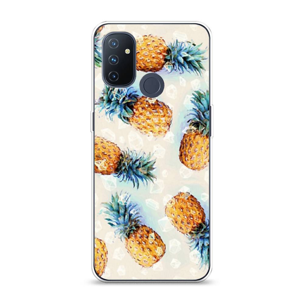 

Чехол Awog на OnePlus Nord N100 / ВанПлас Nord N100 "Ананасы", Бежевый, 152450-3
