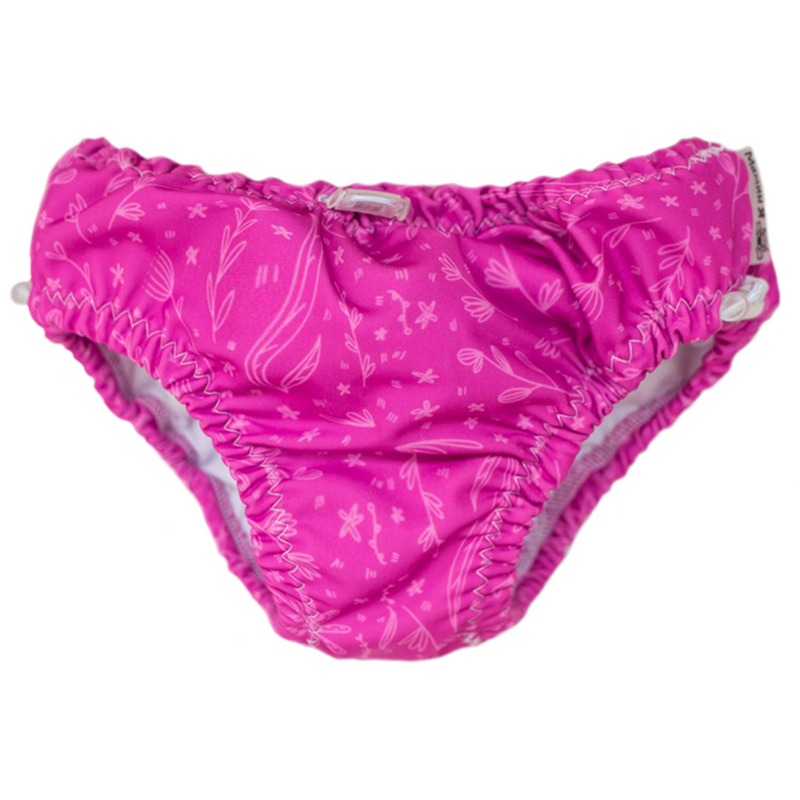 Многоразовые трусики для плавания Мамин Я Премиум Алые лепестки размер 3-8 кг