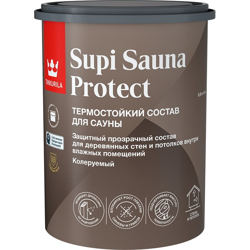 Защитный состав Supi Sauna Protect EPп/мат. ф.-0,9л Tikkurila/6