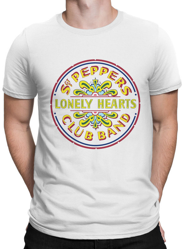 фото Футболка мужская design heroes the beatles - lonely hearts белая xs