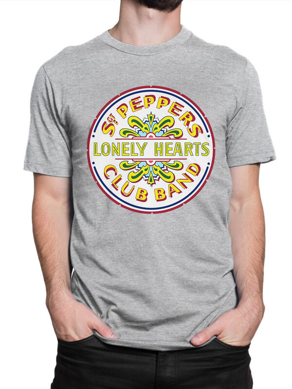 фото Футболка мужская design heroes the beatles - lonely hearts серая xl