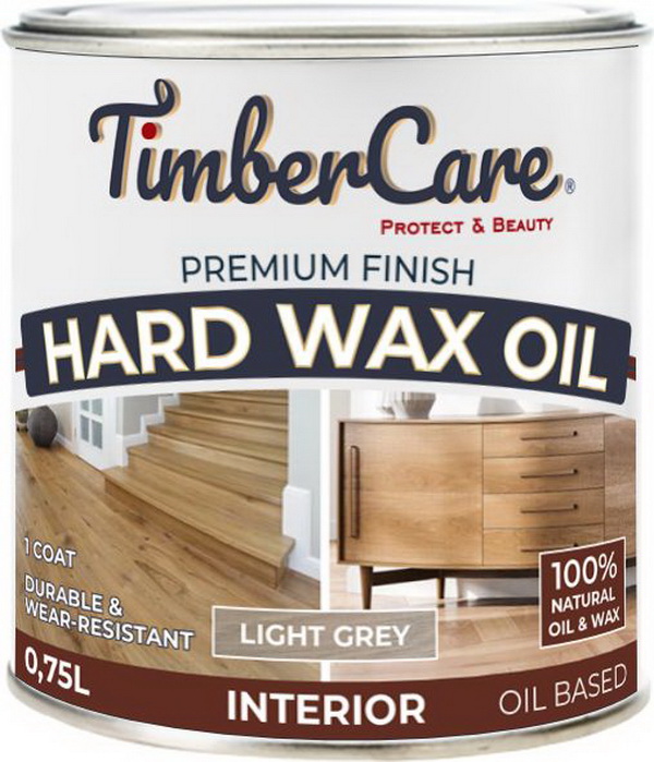 

Защитное масло с твердым воском TimberCare Hard Wax Oil цвет Светло-сер/ Light gray, банка, Серый, Защитное масло с твердым воском TimberCare Hard Wax Oil (цвет: Светло-сер/ Light gray), банка 0,175л