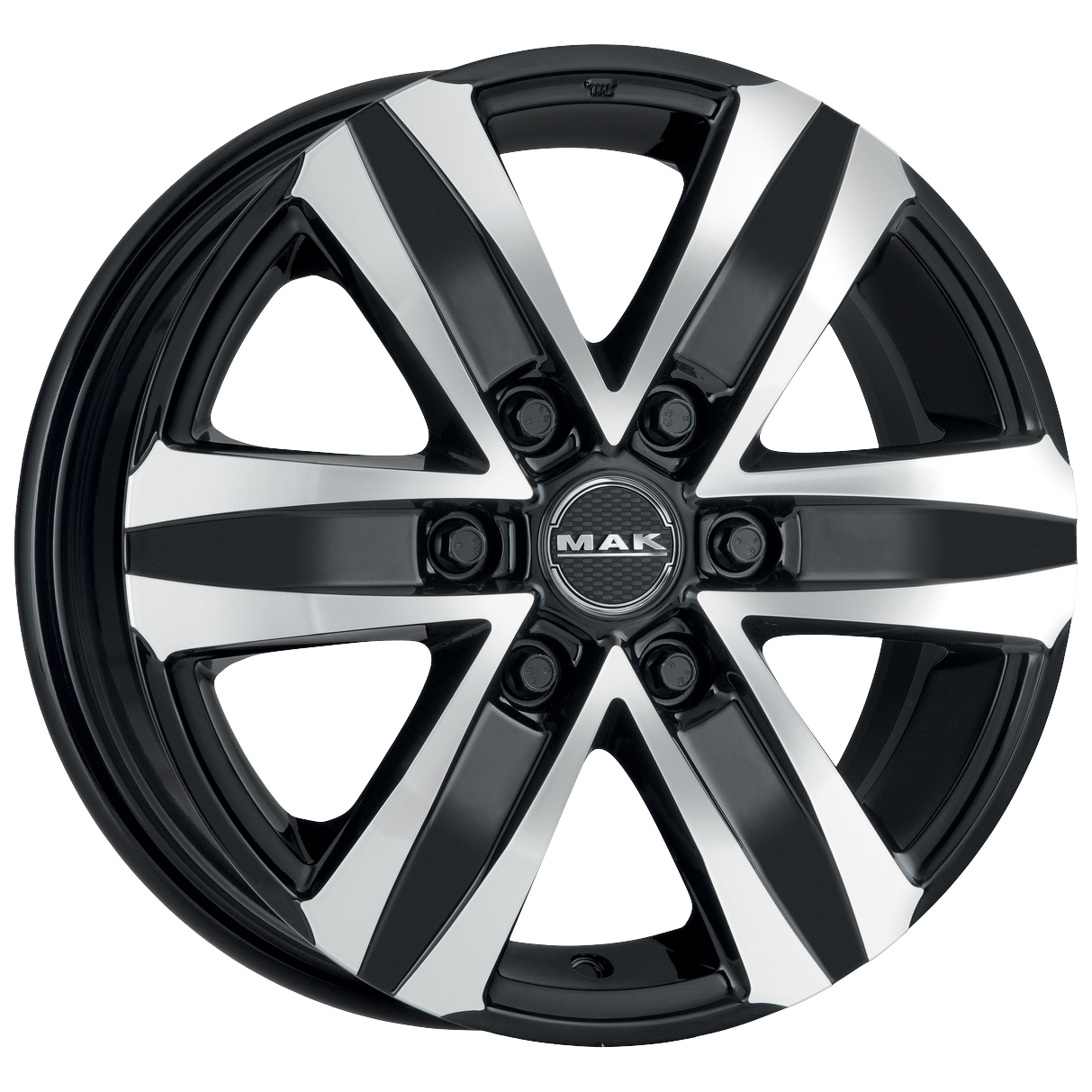 

Колесный диск 8x18/6x114,3 ET45 D66,1 Stone 6 Black mirror, Черный