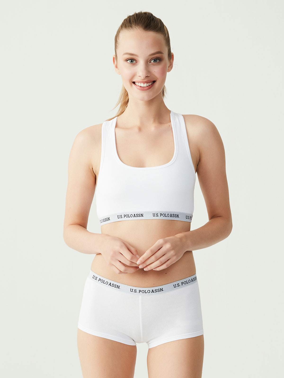 

Комплект белья женский U.S. POLO Assn. 65003 белый 40 EU, 65003