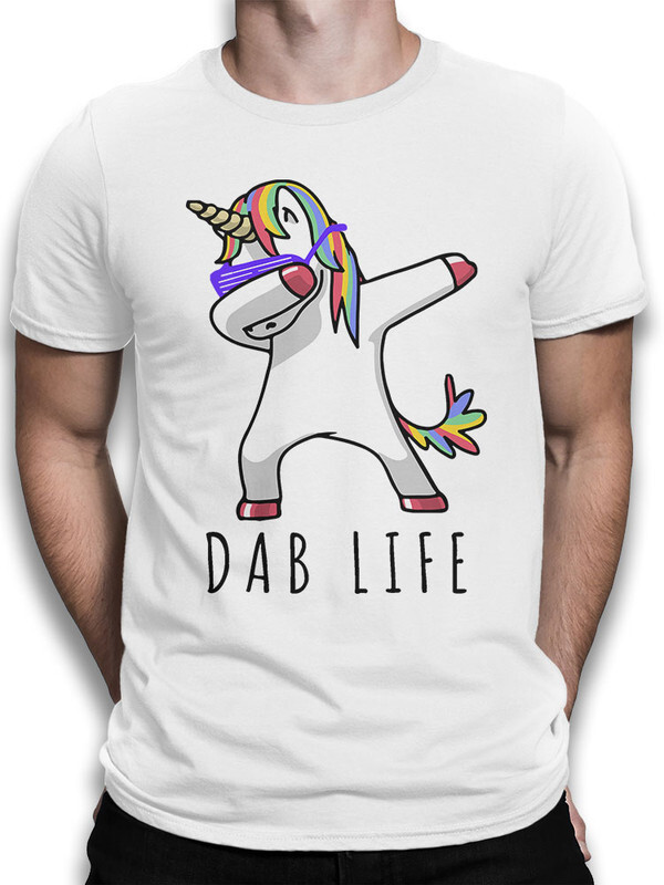 

Футболка мужская Design Heroes Dab life белая XS, Белый, Dab life