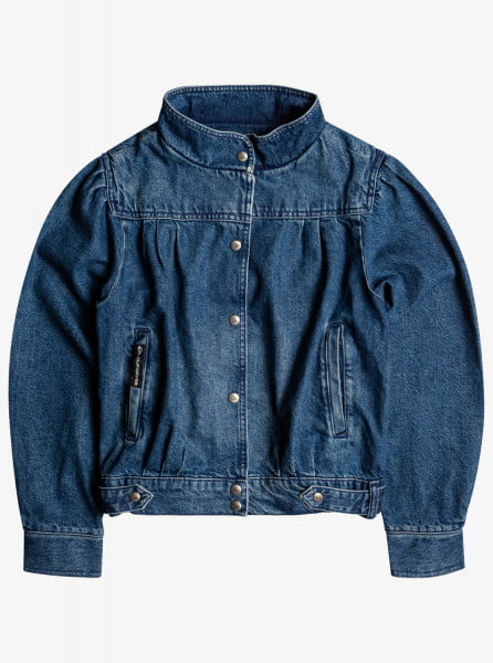 

Джинсовая куртка женская Quiksilver EQWJK03076 синяя S, Синий, EQWJK03076