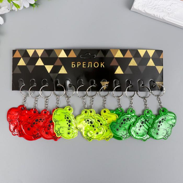 

Брелок пластик светоотражающий "Дракончик" МИКС 5,5х4 см (12 шт)