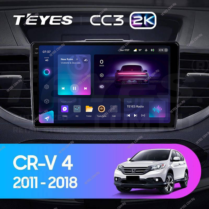 

Штатная магнитола Teyes CC3 2K 4/32 Honda CR-V 4 RM RE (2011-2018) Тип-C, CC3 2K