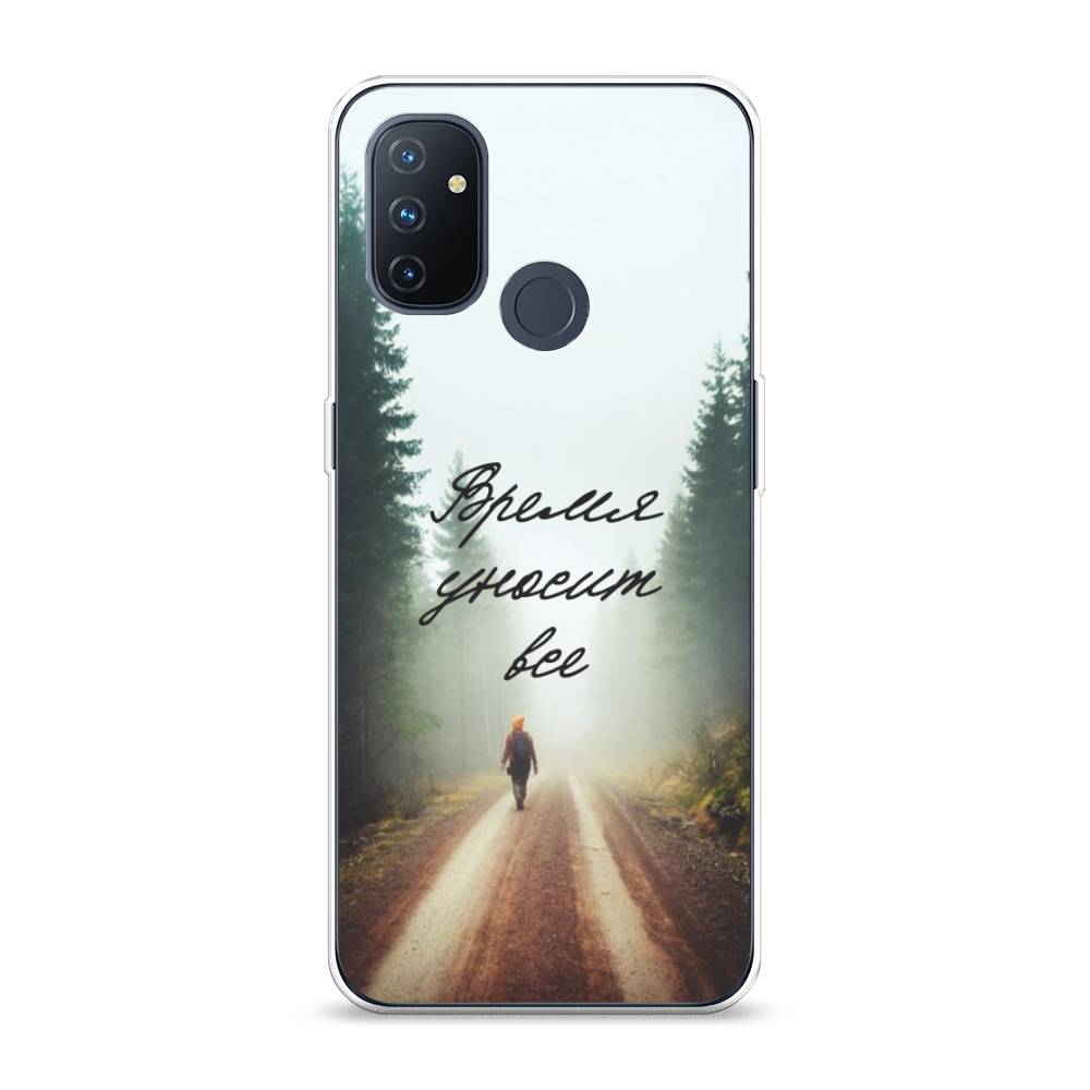 

Чехол Awog на OnePlus Nord N100 / ВанПлас Nord N100 "Время уносит все", Зеленый;коричневый;белый, 152450-6