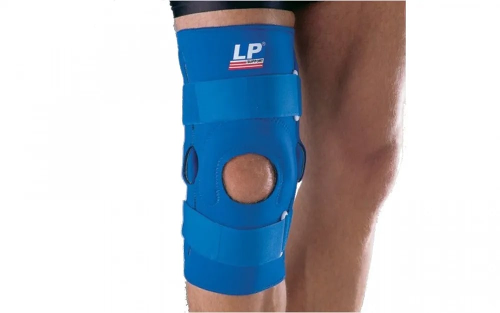 Суппорт колена с вертикальной опорой LP 720 р.XL (синий)